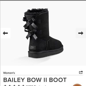 UGG short Bailey bow boots